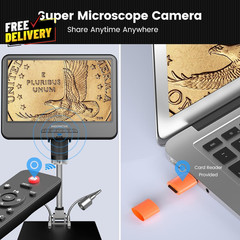 AD210 10.1 Inch LCD Digital Microscope for Adults Soldering Microscope for……