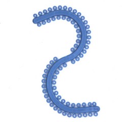 700 Pcs/Pack Dental Orthodontic Separator Blue S-Type Bomaoer