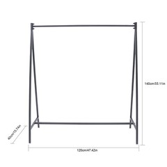 Clothes Rack Metal Garment Rack Clothes Display Stand Black For Clothing Store