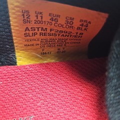 Skechers Mens Shoes Air Cooled Arch Fit Slip Resistant Safety Black Canvas Sz 12