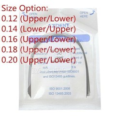 10x Dental Orthodontic Arch Wire NITI/Stainless Steel Round Ovoid/Natural/Square