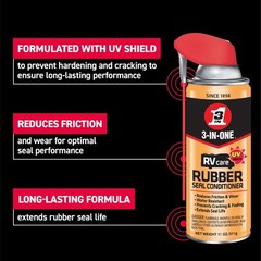 3-IN-ONE RVcare Rubber Seal Conditioner with SMART STRAW SPRAYS 2 WAYS 11 OZ