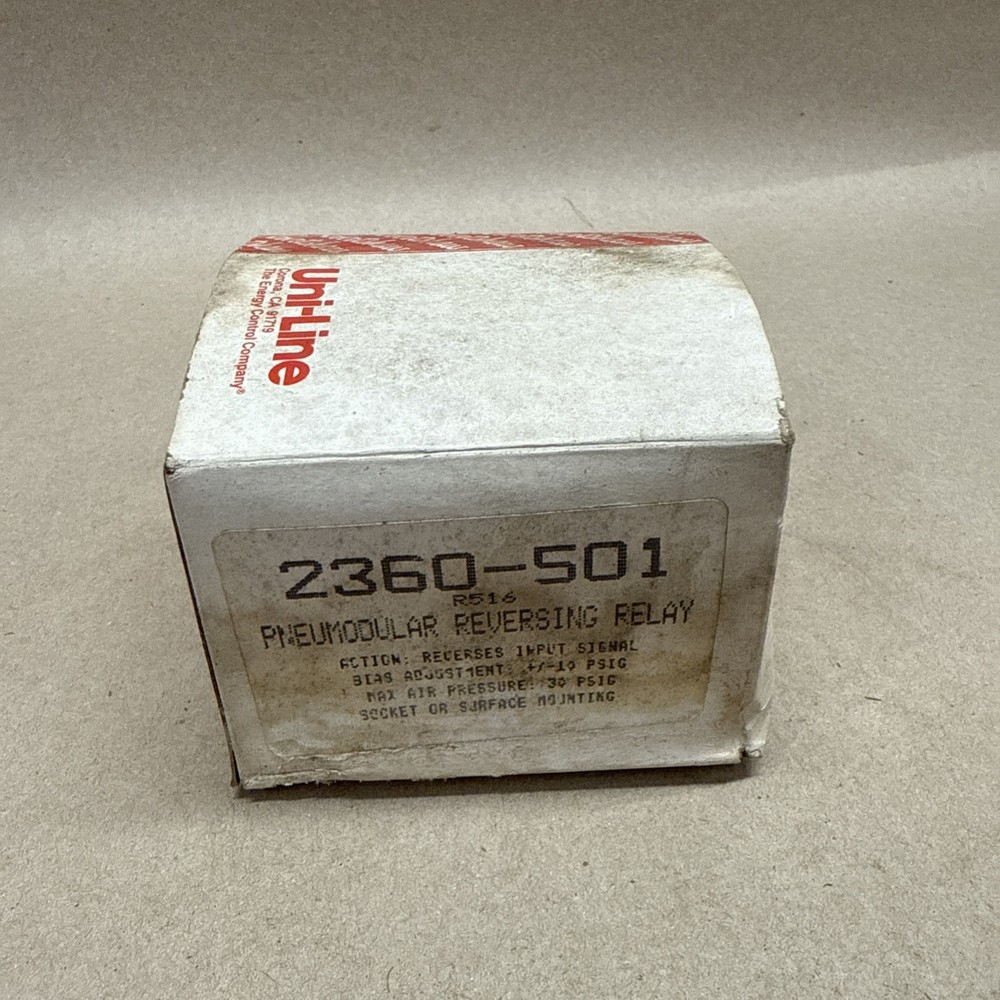 2360-501 Robertshaw Uni-Line Pneumodular Reversing Relay OEM 2360-501