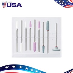 9Pcs Dental Composite Polishing Stones Burs Kit HP 2.35mm for straight handpiece