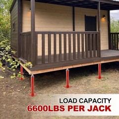 4PCS House Floor Jacks 16.5-20.5″ Adjustable Screw Jacks Post Foundation 6600lbs