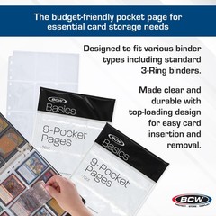 Basics 9Pocket Card Pages 36 Pack | Binder Sheets for Trading & Sports Cards …