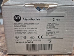 2 Allen Bradley 1489-A1C005 Ser. A Circuit Breaker 0.5 Amp