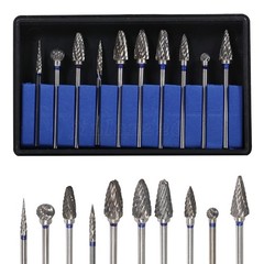 10Pc Tungsten Carbide Steel Dental Polishing Bur 2.35mm For Micromotor Handpiece