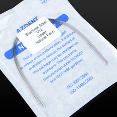 10Packs AZDENT Dental Orthodontic Stainless Steel Round Arch Wires Natural Form