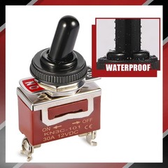 Waterproof 12V 30A Heavy Duty SPST 2Pin ON OFF Durable Toggle Switch