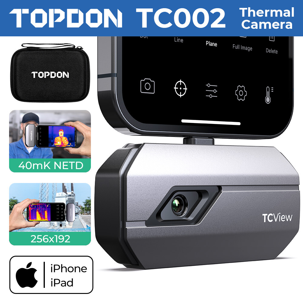 Topdon TC002 IOS 256 X 192 Pixels Thermal Imaging Camera (TD52120003)