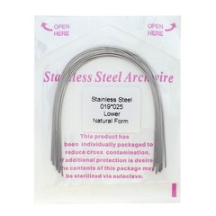 Dental Orthodontic Stainless Steel Archwires Natural Form Rectangular 16×22