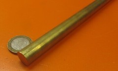 385 Brass Rod 1/2″ (.500″) Diameter x 4 Foot Length