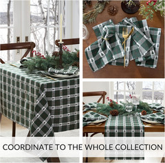 Elrene Home Fashions Sherwood Tree Dobby Christmas/Holiday Cotton Rectangle Tabl