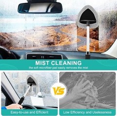Windshield Cleaner Tool, Car Interior&Exterior Window Cleaning Too Color: Gray