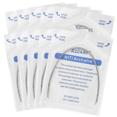 AZDENT Dental Orthodontic Niti Round Arch Wires Super Elastic Expanded 012-020