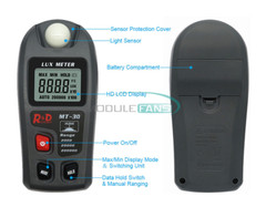 Lux Meter 0~200,000lux Range Light Meter Illuminometer lux/fc Photometer Tester