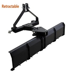 3 Point Rear Grading Blade Steel Scraper 52″ Width for CAT 0 & CAT 1 Tractor