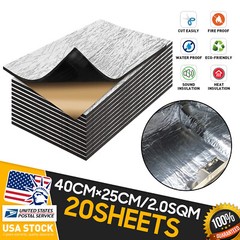 22SQFT Sound Deadener Car & Home Insulation Heat Shield Dampening Self-Adhesive