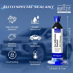 100% Waterproof RTV Silicone Adhesive Sealant – Strong Bond, Crack Proof Caulk f
