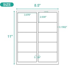 4″ x 2″ Self-Adhesive Laser / InkJet Printer Shipping Mailing Address Labels US