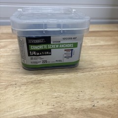 Everbilt Concrete Screws 1/4” X 1-1/4in Concrete Screws