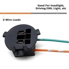 TOPKU One Pair OE-Spec H7 Bulb Socket Retainer Holder Adapters Compatible with H