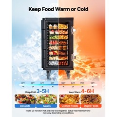 Uimoso 127Qt Insulated Food Pan Carrier Hot Box Food Warmer With Wheels