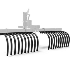 ATV/UTV Landscape Rake for Removing Rocks Grass Clumps & Debris Heavy Duty Steel
