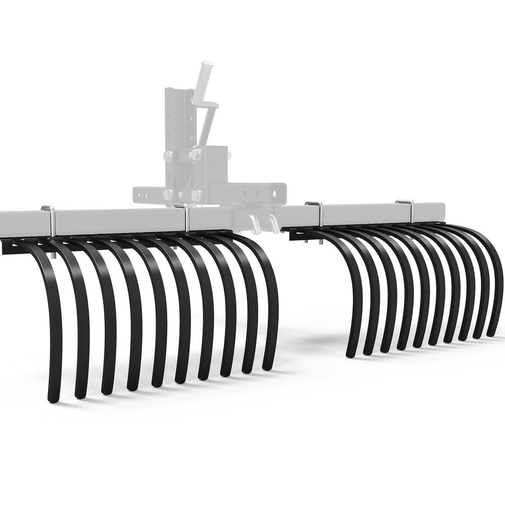 ATV/UTV Landscape Rake Implement for Removal of Rock Grass Clumps and Debris US