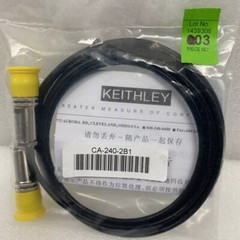 Keithley CA-240-2B1 Triax Test Cable Low Noise 3-Slot Triaxial Male 2 Meters