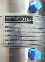 Sensotec Pressure Transducer A5/746-08A5D, 100.0 PSID, Output +/-5 VDC