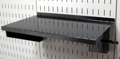 Wall Control ASM-SH-1609 B Shelf Assembly 16in x 9in Black Pegboard Shelf New