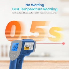 Infrared Thermometer Upgrade 774, Heat Temperature Temp Gun for Cooking, Laser I