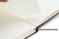 Vintage Purple Faux Leather Refillable Writing Journal – Slim A5 Diary Notebook