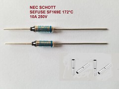 Thermal Fuse SEFUSE SF169E 172°C 10A 250V (Pack of 2) w/4 Butt Connectors