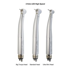 COXO Dental High Speed Handpiece 4 Hole LED Turbine E Generator Mini Head CX207