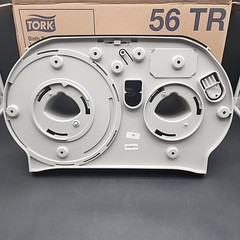 Tork Bath Tissue Dispenser 59TR Twin Roll Smoke Commercial Toilet Paper Holder