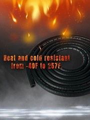 YAMAKATO 1/4 Inch ID Fuel Line Hose Reinforced 6 Feet 6 Feet, Black