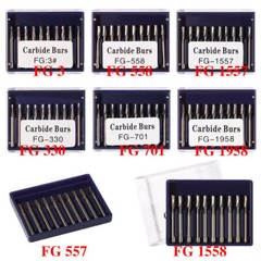 Dental FG Burs High Speed Handpiece Round Friction Grip Tungsten Carbide Steel