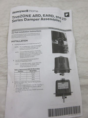 8″ HONEYWELL ARD8TZ TRUEZONE MOTORIZED DAMPER ASSEMBLY 24V