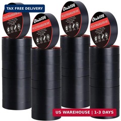 Oleitodh 40 Rolls Black Electrical Tape Bulk 3/4 Inch x 66ft, 7Mil Waterproof Vi