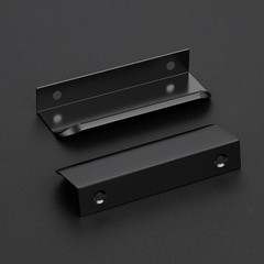 Matte Black Cabinet Handles Finger Edge Pulls 4 Inch CC 10 Pack | Low-Profile…