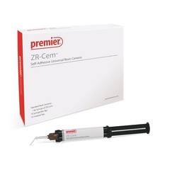 Premier Dental 3001562 ZR-Cem Self-Adhesive Resin Cement Syringe Translucent 8gm