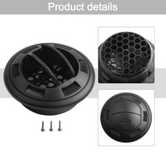 Closeable Diesel Heater Duct Vent Outlet Enhance Airflow Easy to Install Black
