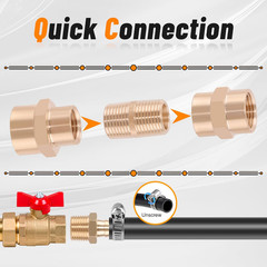 146Pcs Hose Pipe Fitting & Barb Fitting Kit, 56Pcs Hose Pipe Fitting & 50Pcs Bar