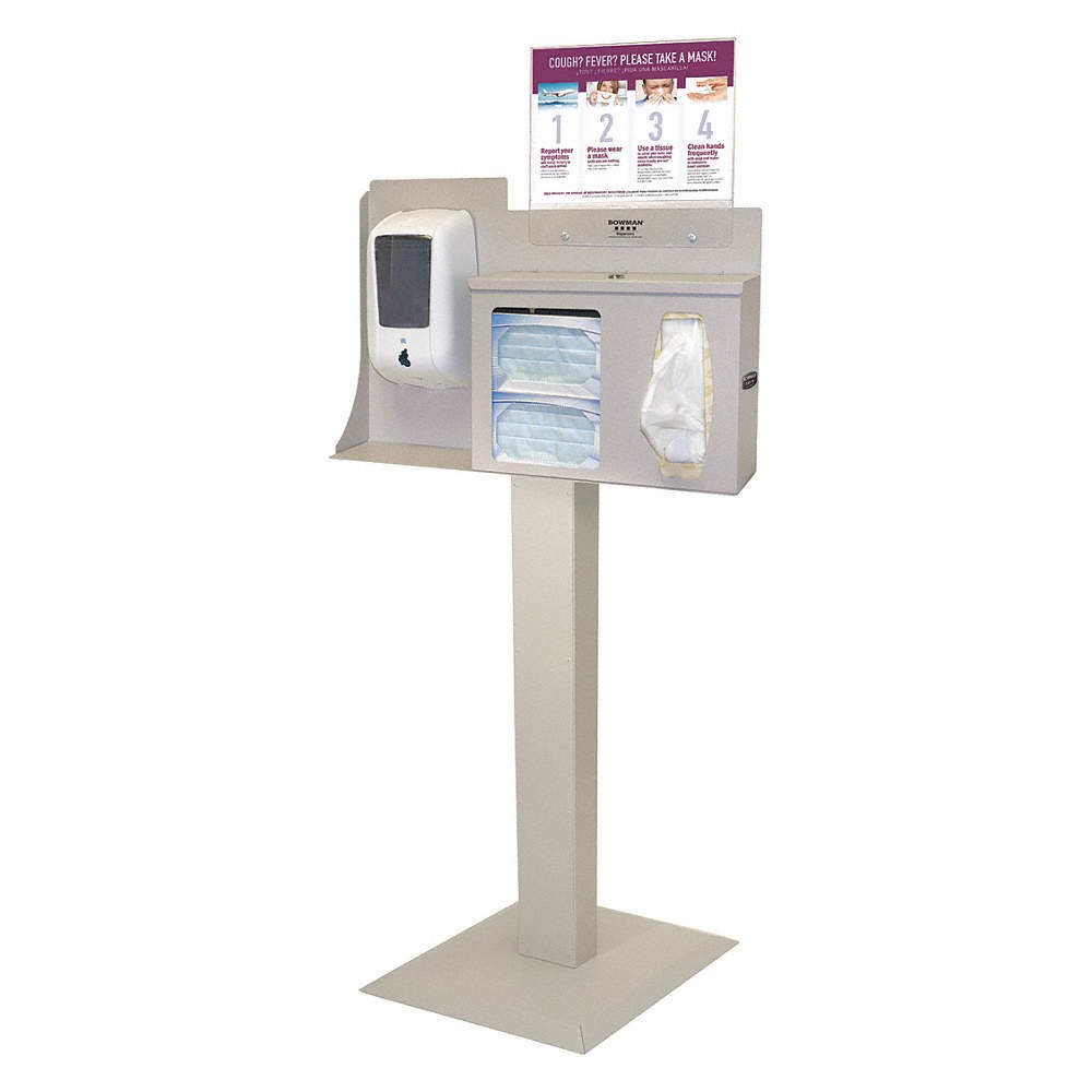 BOWMAN DISPENSERS BD116-0012 Hygiene Station,Brown,22 1/4″ W 410D53