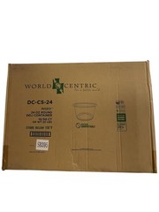 WORLD CENTRIC DC-CS-24 24oz round deli container case/500ct