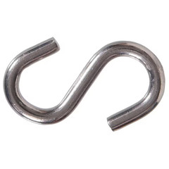 0.250 In. X 2 In. Stainless Steel S-Hook (10-Pack)