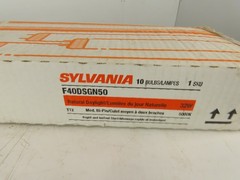 Sylvania F40DSGN50 40W T12 5000k Full Spectrum Fluorescent Light Bulb Lot of 8
